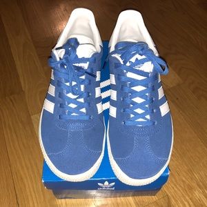 Blue gazelle adidas sneakers